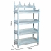 Shelves Alexandra House Living Blue Mango wood 40 x 166 x 90 cm