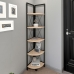 Corner Shelves Alexandra House Living Black Oak Metal Wood MDP 67 x 159 x 33 cm 4 Shelves industrial