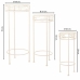 Suporte para Vasos Alexandra House Living Branco Metal Ferro 28 x 120 x 58 cm