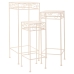 Urtepotteholder Alexandra House Living Hvid Metal Jern 28 x 160 x 58 cm