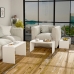 Juego de 3 mesas Alexandra House Living Blanco Madera MDP 32 x 65 x 30 cm 24 x 65 x 30 cm 39 x 65 x 30 cm