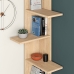 Corner Shelves Alexandra House Living Oak Wood MDP 37 x 141 x 24 cm 4 Shelves