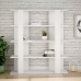 Livraria Alexandra House Living Branco Madeira MDP 110 x 122 x 29 cm 4 Prateleiras