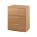 Nachtkastje Alexandra House Living Kersenboom Metaal Hout MDP 41 x 62 x 35 cm 3 lades