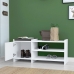 Shoe bench Alexandra House Living White Grey 100 x 44 x 35 cm 2 Shelves 1 door