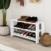 Banco para sapatos Alexandra House Living Branco 84 x 44 x 29 cm 2 Prateleiras