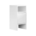 Comodino Alexandra House Living Bianco Legno MDP 29 x 59 x 29 cm 1 ușă