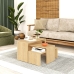 Set mit 3 Tischen Alexandra House Living Eg Holz MDP 32 x 65 x 30 cm 24 x 65 x 30 cm 39 x 65 x 30 cm