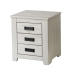 Comodino Alexandra House Living Bianco Metallo Legno di pino 43 x 50 x 32 cm 3 cassetti