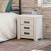 Comodino Alexandra House Living Bianco Metallo Legno di pino 43 x 50 x 32 cm 3 cassetti