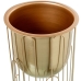 Set of Planters Alexandra House Living Gold Metal 3 Pieces