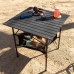 Mesa de Camping Plegable con Cesta y Funda Folble InnovaGoods