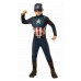 Costume per Bambini Captain America Avengers Rubies 700647_L Azzurro Bianco Rosso Argentato Argento L