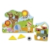 Puzzle Infantil de Madera Goula Goula Safari Madera (19 pcs)