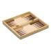 Set 3 Giochi da Tavolo Cayro 648 Legno 29 x 29 cm 3 in 1 Scacchi Backgamon Dama