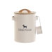 Boîte de nourriture pour animaux Home ESPRIT Beige Naturel Métal Bambou 4 L 19 X 16 X 23 cm