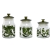 Set de 3 Botes Home ESPRIT Verde Cristal 1,2 L 3 Piezas