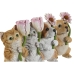 Decoratieve figuren Home ESPRIT Multicolour dieren 10,5 X 9 X 18,5 cm (4 Stuks)