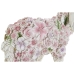 Decorative Figure Home ESPRIT White Multicolour Flowers 34 X 13,5 X 18,5 cm (2 Units)