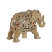 Figurine Décorative Home ESPRIT Multicouleur Eléphant 22,5 x 9,5 x 15,5 cm