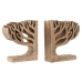 Fermalibri Home ESPRIT Naturale Legno di mango Albero della vita 25 x 5 x 15 cm