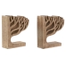 Fermalibri Home ESPRIT Naturale Legno di mango Albero della vita 25 x 5 x 15 cm