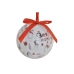 Christmas Baubles Home ESPRIT White Red PVC (7 Units)