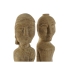 Decoratieve figuren Home ESPRIT Natuurlijk 7,5 x 7,5 x 50 cm Standbeeld (2 Onderdelen)