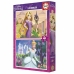 2 Pusle Komplekt Disney Princess Cinderella and Rapunzel 48 Tükid, osad