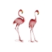 Deko-Figur Home ESPRIT Rosa Rosa Flamingo Tropical 33 X 20,5 X 89 cm (2 Stück)