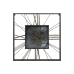 Reloj de Pared Home ESPRIT Negro Dorado Metal Cristal 80 x 8 x 80 cm