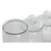 Conjunto de 3 Potes Home ESPRIT Transparente Silicone Cristal 1,4 L 3 Peças