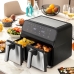 Airfryer InnovaGoods Fryinn Double 8000 Musta 3400 W 8 L Ruostumaton teräs