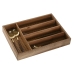 Bestikkorganisator Home ESPRIT Naturell Akasia 34,5 x 25,5 x 5 cm