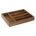 Bestikkorganisator Home ESPRIT Naturell Akasia 34,5 x 25,5 x 5 cm