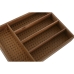 Bestikkorganisator Home ESPRIT Naturell Akasia 34,5 x 25,5 x 5 cm