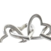 Decorative Figure Home ESPRIT Silver Modern Hearts 29 x 10 x 10 cm