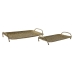 Sett med brett Home ESPRIT Gyllen Moderne 48,5 x 30 x 8 cm (2 enheter)