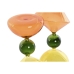 Figură Decorativă Home ESPRIT Verde Portocaliu 10,3 X 10,3 X 19,5 cm Clepsidră (2 Unități)