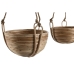 Set de jardiniere Home ESPRIT Natural răchită Въже 31 x 31 x 23 cm (3 Piese)