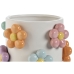 Grondlegger Home ESPRIT Wit Multicolour Dolomite Blommor 17 x 17 x 14,5 cm