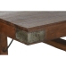 Mesa Dobrável Home ESPRIT Natural Madeira Reciclada 240 x 90 x 77 cm