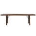 Folding Table Home ESPRIT Natural Recycled Wood 240 x 90 x 77 cm