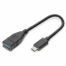 Adaptador USB-C OTG Digitus AK-300315-001-S Preto 15 cm