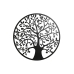 Wall Decoration Home ESPRIT Black Tree Shabby Chic 100 x 1 x 100 cm 99 x 2 x 99 cm