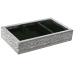 Scatola-Portagioie Home ESPRIT Verde Argentato Legno Alluminio 25 x 15 x 5 cm