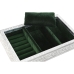 Caja-Joyero Home ESPRIT Verde Plateado Madera Aluminio 25 x 15 x 5 cm