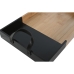 Snack tray Home ESPRIT Black Natural Modern 42 x 27 x 4,5 cm