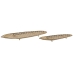 Set van trays Home ESPRIT Gouden Arabisch 59,5 x 20 x 4 cm (2 Stuks)