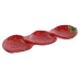 Snackdienblad Home ESPRIT Rood Modern 32 x 11,5 x 3,2 cm